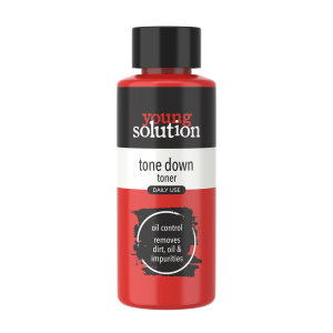 a bottle of Tone Down Oil Controlling Toner 100m